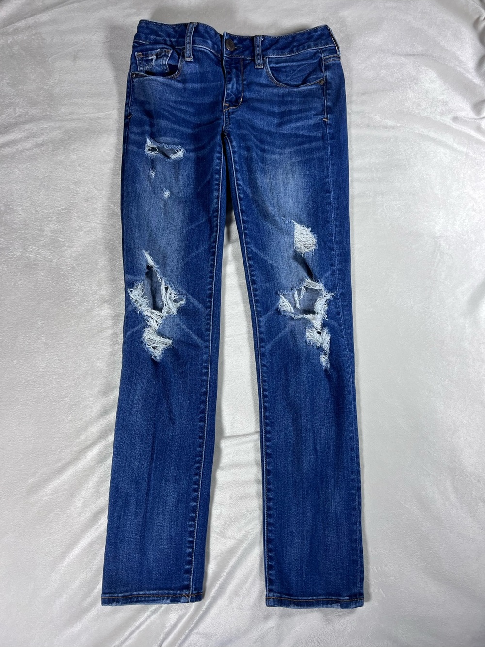 American Eagle Outfitters Jeans Women’s Size 4 Skinny Stretch Distressed